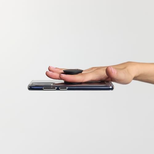 PopSockets Phone Grip with Expanding Kickstand, Adhesive Grip - Knurled Texture Black