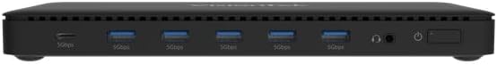 VisionTek VT4600DL Laptop Docking Station for Windows, MacOS or ChromeOS — Connect with USB-C or USB-A, 100W Laptop Charging, Dual 4K Displays, 2X HDMI, 2X DisplayPort, USB-A, USB-C, Audio, Ethernet
