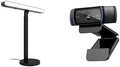 Logitech G Litra Beam LX Premium Dual-Sided RGB LED Streaming Key Light + C920X Pro Webcam Bundle