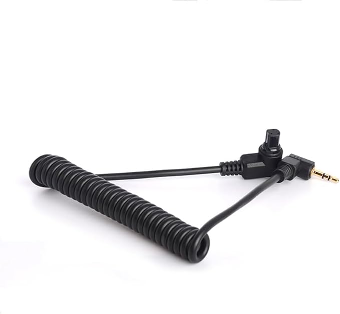 Remote Shutter Release Trigger Cable for Canon R3 R5 1DX 6D 7D 5D MKIII 60D EOS SLR Camera, 3.5mm Controller to N3