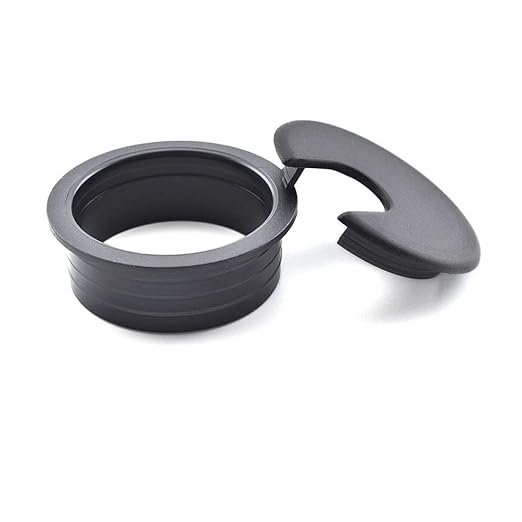 TuTuYa 10PCS Desk Grommet, Desk Grommet 1-3/8 Inch(35mm) Desk Cable Grommet Desk Cable Hole Covers with Hole Saw, Ideal Solution for Office and Home Table Cable (Black,1-3/8 Inch)