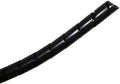 Kable Kontrol Vortex Spiral Cable Wrap - 3/8” Inch 100’ Feet Long - Hose Protector Flexible Polyethylene Wire Conduit Tubing Cable Sleeve Cord Cover to Organize Wires – Black