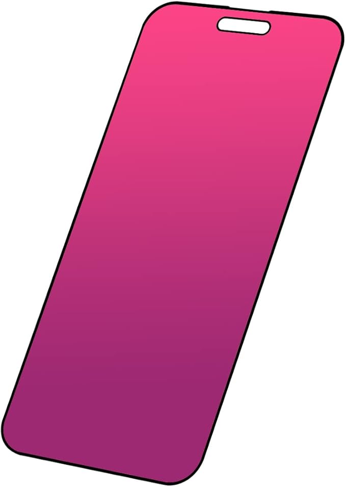 EGKimBa Privacy Screen Protector for iPhone 16 Pro, 6.3 inch Gradient Colorful Anti-Spy Anti-Blue Light HD Easy Installation Tempered Glass
