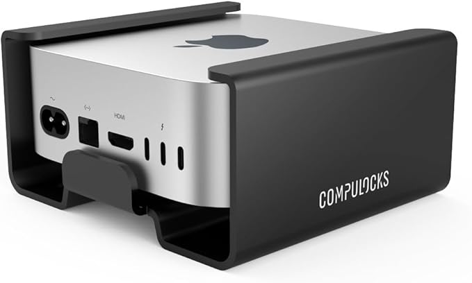 Mac mini M4 2024 Secure Mount with Keyed Cable Lock