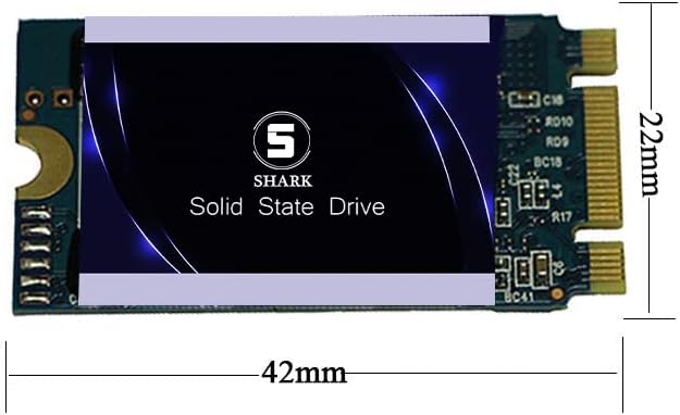 SSD SATA M.2 2242 500GB Shark Speed Ngff Internal Solid State Drive High Performance Hard Drive for Desktop Laptop SATA III 6Gb/s Includes SSD (500GB, M.2 2242)