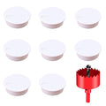 TuTuYa 8PCS Desk Grommet, Desk Grommet 50mm(2Inch) Desk Cable Grommet Desk Cable Hole Covers with Hole Saw, Ideal Solution for Office and Home Table Cable (White, 2Inch_50mm)