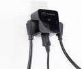 Clamper 3-Outlet Surge Protector 1800 Joules, 1875W, for TV, PC, Xbox, PS5, Refrigerators and Other Appliances (Compact Wall Surge Protector), iCLAMPER Power 3, 1-Pack Black