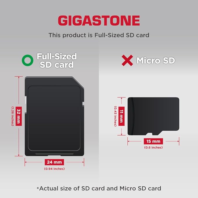 GIGASTONE 8GB SD Card 100-Pack UHS-I U1 Class 10 SDHC Memory Card Full HD Video Canon Kodak Olympus Digital Camera, with 100 Mini Cases