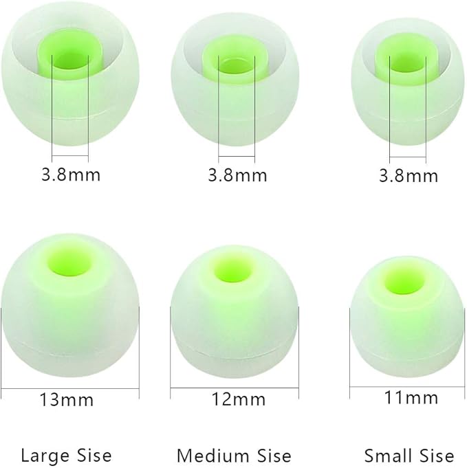 Earbud Replacement Tips - 9 Pairs SML Eartips Eargels