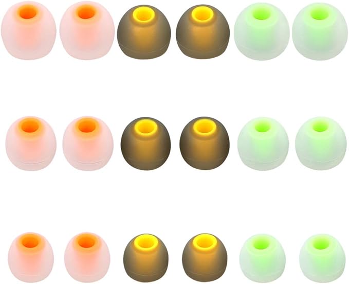 Earbud Replacement Tips - 9 Pairs SML Eartips Eargels