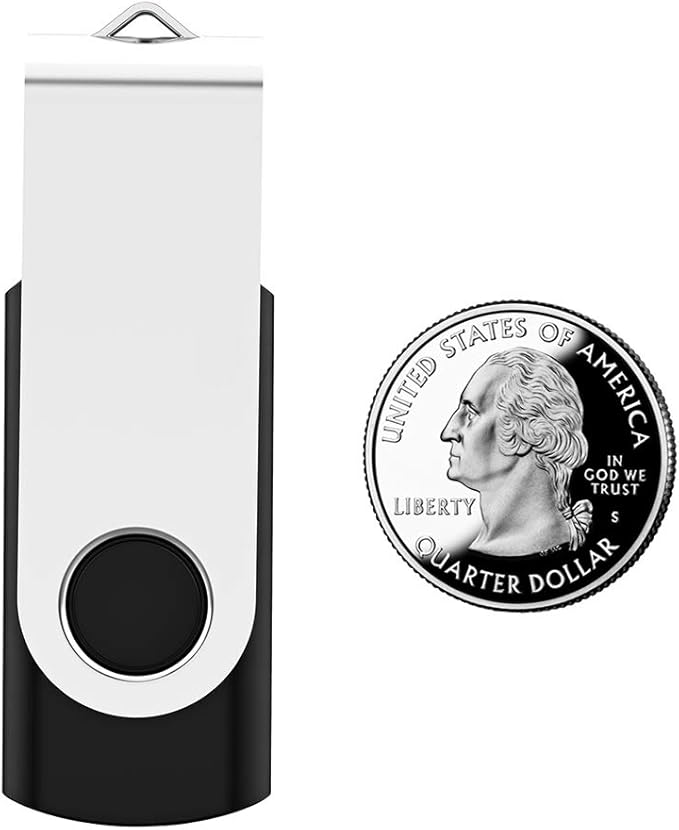 5 Pack 4GB USB Flash Drive USB 2.0 Thumb Drive Memory Stick JumpDrive Pen Drive Zip Drive (5 Colors: Black,Blue,Green,Purple,Yellow, 4 GiG)