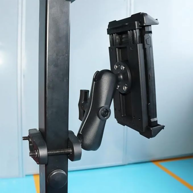 Strg Industrial Tablet Mount for 7.0" - 8.7" iPad/iPad mini Samsung Galaxy Tablets, Heavy Duty Tablet Holder Compatible with RAM B 1" and C 1.5" Size Round Ball Mounts Bases (Not Included Ball Mount)