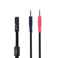 Arklove 25ft Shielded 1/8" aux Input 3.5mm Female to 2X 3.5 Output Splitter Stereo Audio Video Cable Out 3.5 Male to Two 3.5 Male in Dual Speaker Cord 24k Gold Plated Cord