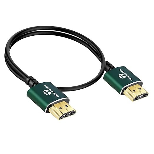 Slim HDMI Cables 10FT 5Pack, Ultra Soft & Thin HDMI to HDMI Cord, Extreme Flexible & Skinny HDMI Wire Supports High Speed 4K@60Hz 18gbps 2160p 1080p