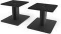 Kanto SP6HD Desktop Speaker Stands for Medium/Large Bookshelf Speakers & Mid-Size/Full-Size 4”-7” Studio Monitors | 6" Tall | Black | Pair