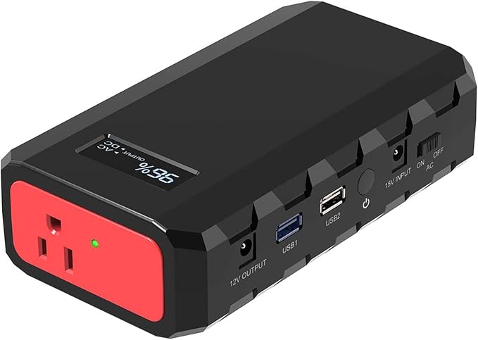 SinKeu Portable Power Bank with AC Outlet, 88.8Wh Portable Laptop Charger, Portable Power Station Outdoor Generators Portable for Home Backup Outdoor Emergency