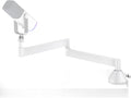InnoGear Low Profile Mic Arm, 360° Rotatable Microphone Arm Stand Foldable Desk Mic Boom Arm for Fifine AM8 K669B Blue Yeti HyperX QuadCast SoloCast AT2020 and Other Mics, White