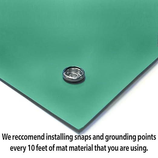 RubberStat Dual Layer ESD Workstation Rubber, Soldering, Cell Phone Repair - 36"x50' Green