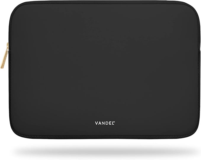 Vandel MacBook Air 13 inch Laptop Sleeve, Fits 13-13.3 inch Laptops: Neoprene MacBook Air & Pro Case, Chromebook, HP Soft Cover | Thin Computer Carrying Bag, Black Mac (M1 & M2) Pouch
