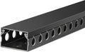 ZhiYo Cable Raceway 156in(4X L39in), Server Rack Cable Management Under Desk Cord Organizer, Electrical Safe PVC Cable Channel Open Slot Wire Raceway for Network/PC/TVs, Wire Duct H1 x W1.6in Black
