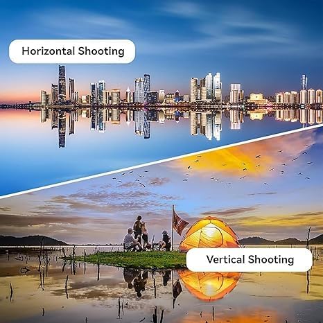 Mirror Effect Lens - Capture Stunning Reflections Instantly, Mirror for Phone to Use Back Camera, Reflection Mirrors for iPhone with Adjustable Hd Glass (Black)