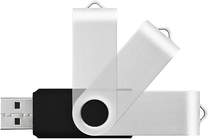 Aiibe 16GB USB Flash Drives - 50 Pack Bulk Thumb Drives, USB 2.0, Zip Drives Wholesale, Black