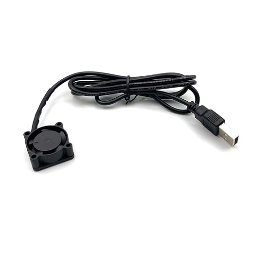 FainWan 2pcs USB 5V DC Fan 2510 Small 2 pin Cooling Cooler Computer 25mm X 10mm (25x25x10)