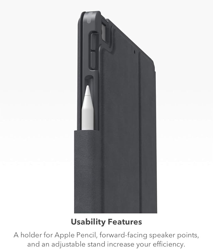 ZAGG Pro Keys Detachable Case and Wireless Keyboard for iPad Air 11" (M3)/ Air 10.9" (Gen 4, Gen 5), iPad Air 11" (M2) - Bluetooth Pairing, Backlit Laptop-Style Keys, Apple Pencil Holder, Black