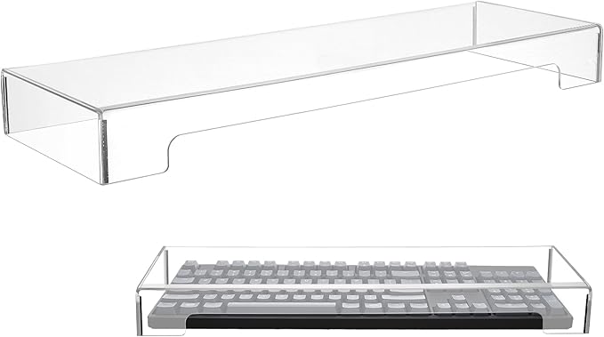 Cabilock Keyboard Cover Transparent Case- Proof: Monitor Storage Protector: Protector for Cat, in Touching - Bridge Standard Proof Accessories from Stand Size Acrylic Tablet Keyboard Dust Cover