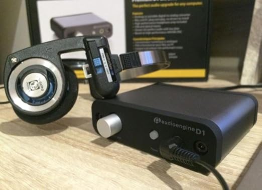 Audioengine D1 32-bit Desktop DAC and Headphone Amp, Preamp, Laptop, Amplifier, Gamers and Musicians