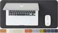 Compact Cork Desk Mat - Small Dual-Sided Desk Pad for Office and Home - Desk Organization and Accessories - Ideal for Large Mouse Pad and Small Desk Mats on Top of Desks(Black,23.6"x 11.8")