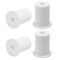 4pc Starlink Cable Grommet 1" Silicone Waterproof Wall Hole Pass Through Split Cable Bushings for TV Wire Ethernet Cord, Starlink Cable Routing Kit Accessories, 38mm/1.5" Ht, White
