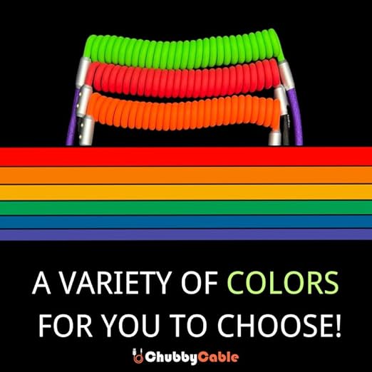 chubbycable Colorblock Chubby - Spring Braided Silicone Charge Cable Coiled USB C Cable Fast Charging Type C Charger Cord for Car, Blue+Pink, Type-C to Type-C, 2.29FT-3.6FT