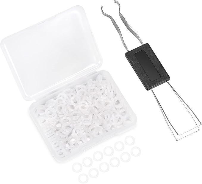 150PCS O Rings Keyboard Dampeners Rubber O-Ring Keyboard Silencer with Keycap Remover Tool for Cherry MX Switch Keyboard and Mechanical Keyboard Keys Dampeners