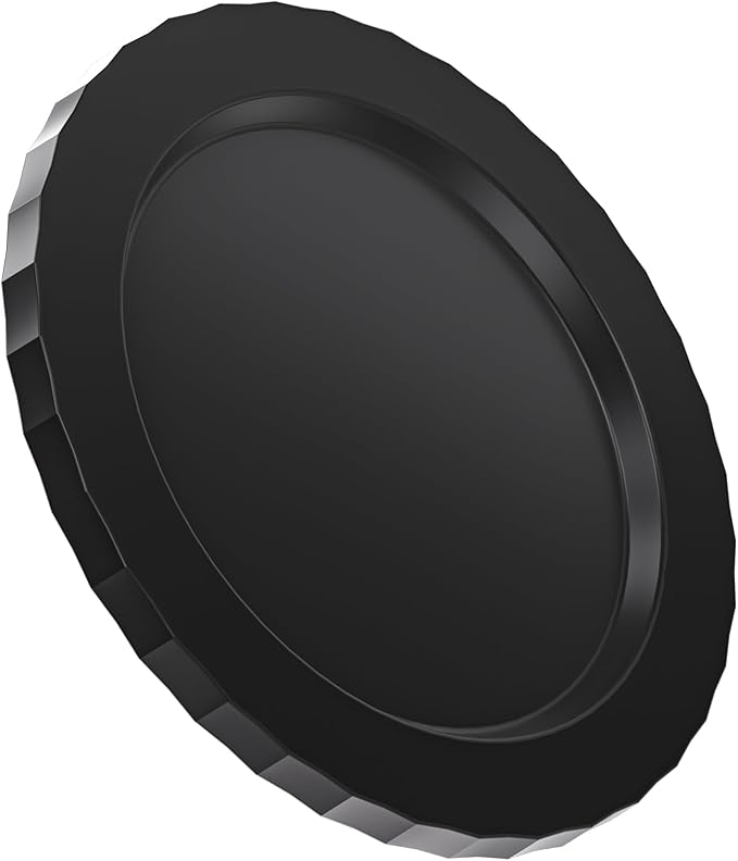 imluckies Magnetic Base Compatible with PopSocket Phone Grips and MagSafe iPhone Series Case, Removable Kindle/Phone Holder Base, Thin & Light Portable Plate, Pure Black