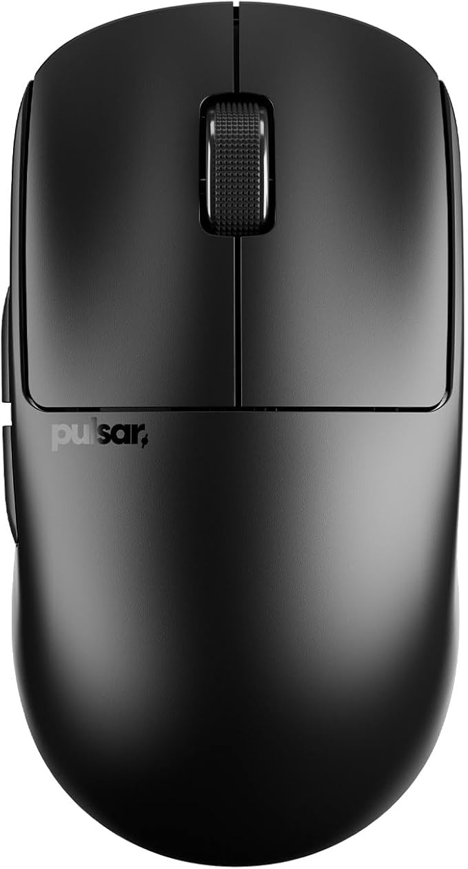 Pulsar Gaming Gears X2 Crazylight Wireless Gaming Mouse, Ultra Lightweight 1.23 oz (35g), Optical Switch, 32000 DPI, 750 IPS, XS-1 Sensor, 8k Compatible (Jet Black)