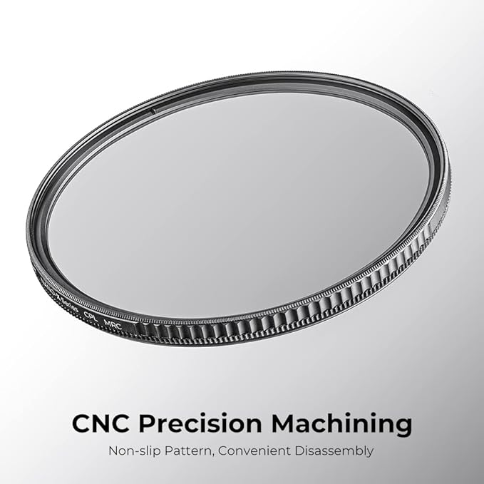 55mm Circular Polarizers Filter, K&F CONCEPT 55MM Circular Polarizer Filter HD 28 Layer Super Slim Multi-Coated CPL Lens Filter (Nano-X Series)