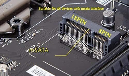Dogfish mSATA SSD 500GB 3D NAND TLC SATA III 6 Gb/s, mSATA (30x50.9mm) Internal Solid State Drive - Compatible with Desktop PC Laptop - (MSATA 500GB)