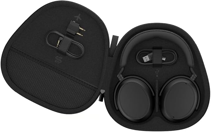 Sennheiser MOMENTUM 4 Wireless Headphones - Bluetooth Headset for Crystal-Clear Calls with Adaptive Noise Cancellation, 60h Battery Life, Lightweight Folding Design, Black