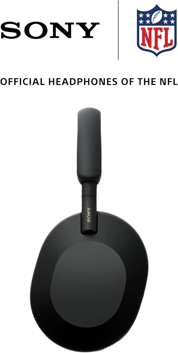 Sony WH-1000XM5 Premium Noise Canceling Headphones, Auto NC Optimizer, 30-Hour Battery, Alexa Voice Control, Black