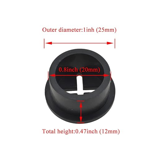HAHIYO 4Pcs 0.8Inch/20mm Black Flexible Rubber Desk Grommet Wire Grommet Cable Management Cord Hole Cover Desk Wire Hole Insert Wire Organizer for Computer Office Home School Equipment Systems