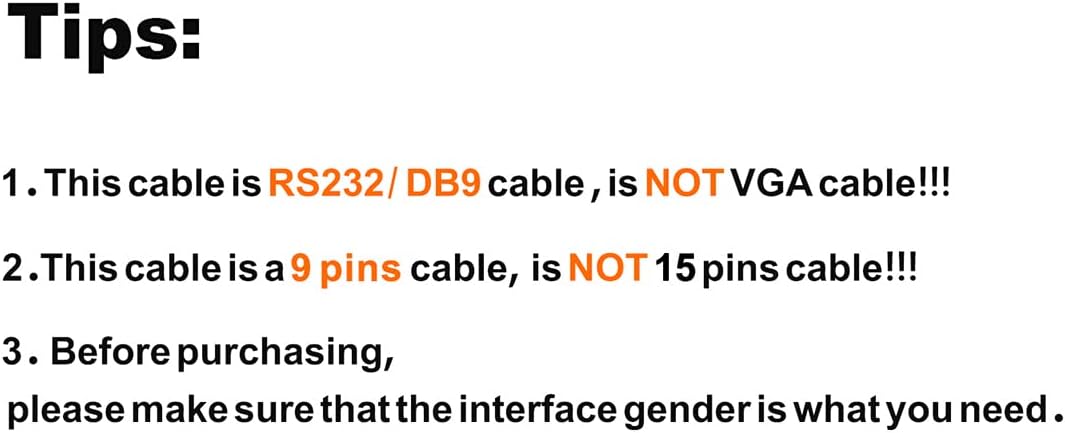 CableCreation USB to RS232 Serial Adapter (FTDI Chipset), USB to RS232 Gold Plated DB9 Serial Converter Cable for Windows 11, 10, 8.1, 8, 7, Vista, XP, 2000, Linux and Mac OS X, macOS, 3.3 Feet/1M
