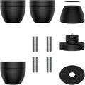 Audiocrast 4X HiFi Speaker Spikes Stand Feet Pads 30x33mm Isolation Feet, Aluminum Speaker Shock Absorber for Subwoofer Amp Turntables DAC