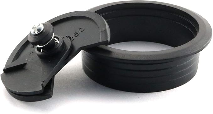 2pcs 2 inch Desk Wire Cord Cable Grommets Hole Cover for Office PC Desk Cable Cord Organizer Plastic Cover Black (Black-2Pcs)