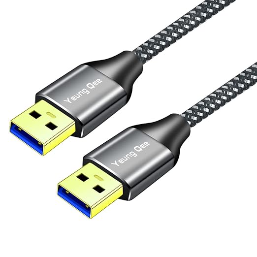 USB 3.0 A to A Male Cable 12 ft,Super Speed Type A Male to Male Cable USB 3.0 Double End USB Cord for Hard Disk, Cameras,Laptop Cooler, DVD Player and More (12FT/4M)