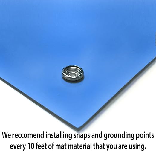 RubberStat Dual Layer ESD Workstation Rubber, Soldering, Cell Phone Repair - 24"x50' Royal Blue