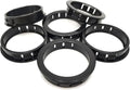2"(50mm) Black Snap-in Knockout Insulating Bushing Grommets, Plastic Cable Hole Grommets for Wiring, Round Nylon Snap in Locking Electrical Wire Cord Hose & Tubing Bushings Grommets, 6pcs