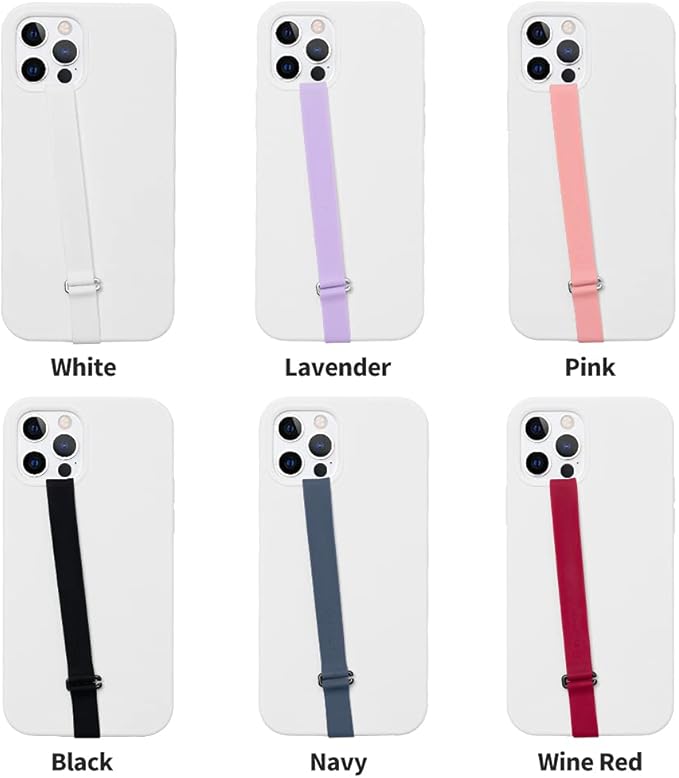 Sinjimoru C-Shaped Clip Finger Phone Grip, Silicone Loop for iPhone Case & Samsung. Black 210