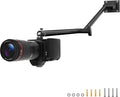Articulating Camera Wall Moun with 1/4"-20 Threaded Compatible with DSLR/Security/Webcam/Action/LED Light/CCTV POV Camcorder Cameras,Adjustable Aluminium Alloy Arm Metal Base