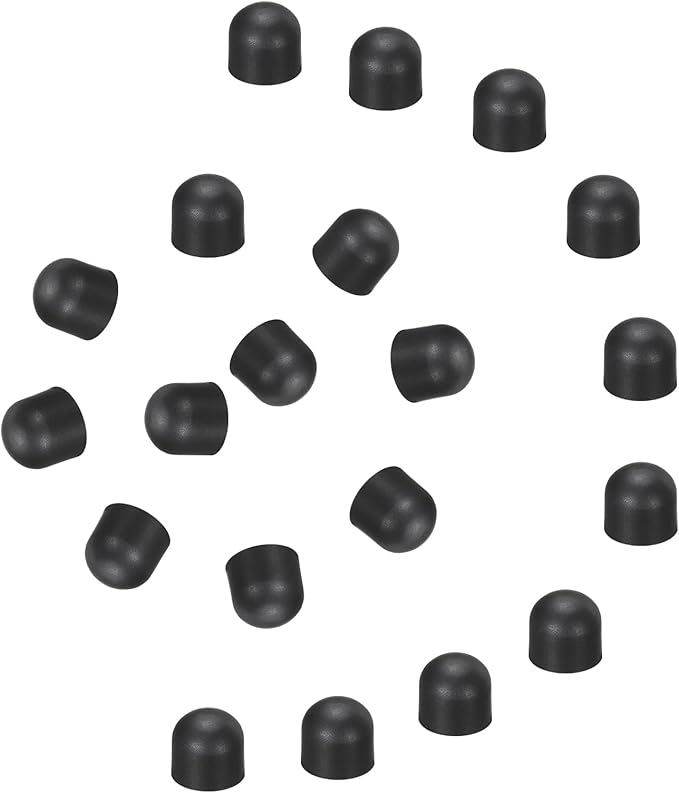 MECCANIXITY 40Pcs Replacement Stylus Pen Tips 7.5mm Conductive Capacitive Touch Screen Pens Tips Silicone Rubber, Black